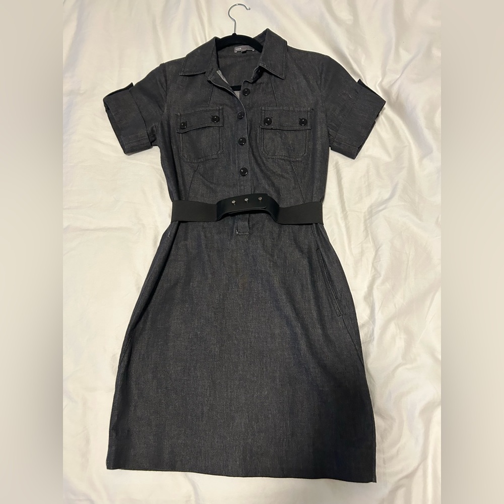 VINCE denim-like dress